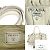Borsa in pelle beige Prada - vista 5