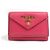 Prada Pink Leder Dreifach-Brieftasche