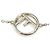 Bracciale charm Fendi con strass - vista 4