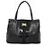 Bolso Tote Vera de cuero negro y dorado de Salvatore Ferragamo Auth bs26608 - vista 13