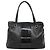 Bolso Tote Vera de cuero negro y dorado de Salvatore Ferragamo Auth bs26608 - vista 2