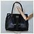Bolso Tote Vera de cuero negro y dorado de Salvatore Ferragamo Auth bs26608 - vista 23