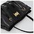Bolso Tote Vera de cuero negro y dorado de Salvatore Ferragamo Auth bs26608 - vista 6