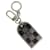 LOUIS VUITTON Damier Porte Cles Porto Address Key Ring metal M65770 Auth 127729 Silvery  ref.2325387
