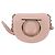 Borsa a Spalla Gancini in Pelle Rosa Dorato Salvatore Ferragamo Auth 127475M - vista 13