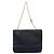 Borsa a spalla a catena Salvatore Ferragamo in pelle blu navy e oro Auth 125711 D'oro - vista 2