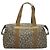 Borsa Boston SAINT LAURENT in tela PVC grigia Auth 121131 Marrone - vista 2