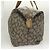 Borsa Boston SAINT LAURENT in tela PVC grigia Auth 121131 Marrone - vista 4