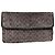 Clutch in lana monogramma vintage Bottega Veneta farfalla Grigio