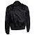 Saint Laurent, bomber de satén negro con estampado de palmera - vista 3