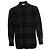 Saint Laurent, Camicia a paillettes a quadri 2018 Nero