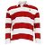 Polo a maniche lunghe Ami Striped Ami de Cœur in cotone rosso e bianco