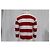 Polo a maniche lunghe Ami Striped Ami de Cœur in cotone rosso e bianco - vista 11
