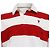 Polo a maniche lunghe Ami Striped Ami de Cœur in cotone rosso e bianco - vista 2