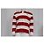 Polo a maniche lunghe Ami Striped Ami de Cœur in cotone rosso e bianco - vista 8