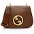 Borsa a spalla media Blondie in pelle Gucci Marrone