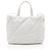 Off White Borsa tote in pelle Off-White con borchie Bianco - vista 3