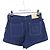 Shorts Chloé con cuciture a contrasto in cotone blu Blu chiaro - vista 5