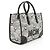 MCM Vintage Monogramm Jacquard Kleine Tasche Schwarz - Ansicht 2