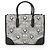 MCM Vintage Monogramm Jacquard Kleine Tasche Schwarz - Ansicht 3