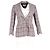 Blazer a quadri Isabel Marant Étoile in lino multicolore - vista 4
