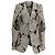 Blazer Cape Totême Dinner em Viscose Branca e Preta