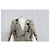 Blazer Cape Totême Dinner em Viscose Branca e Preta - vista 12