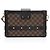 Borsa Petite Malle Damier Ebene Louis Vuitton Nero - vista 3