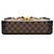 Borsa Petite Malle Damier Ebene Louis Vuitton Nero - vista 4