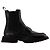 Botas Ankle Worker Punk - Alexander Mcqueen - Preto/Branco - Couro
