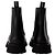 Botas Ankle Worker Punk - Alexander Mcqueen - Preto/Branco - Couro - vista 3