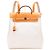 Hermès Hermes Herbag Ad PM Toile H Leder Rucksack Braun Beige
