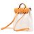 Hermès Hermes Herbag Ad PM Toile H Leder Rucksack Braun Beige - Ansicht 2