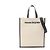 Bolsa tote de lona bordada em couro Alexander McQueen N/S