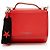Mini borsa a spalla Pandora Box in pelle di vitello con logo Givenchy Rosso