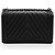 Borsa Boy New Medium in pelle di agnello Chevron di Chanel Nero - vista 3