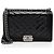 Chanel Chevron Lackleder Neue Medium Boy Bag Schwarz