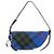 Borsa a spalla mini Burberry Check Shield Blu
