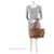 Tory Burch Leder Perry Medium Satchel Braun - Ansicht 5