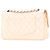 Chanel Marrone Medio Classico Caviar Doppia Patta Beige - vista 2