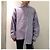 Autre Marque Camicia in cotone a righe asimmetriche Danke Schon Bianco Rosso Blu - vista 3