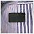 Autre Marque Camicia in cotone a righe asimmetriche Danke Schon Bianco Rosso Blu - vista 4