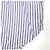 Autre Marque Camicia in cotone a righe asimmetriche Danke Schon Bianco Rosso Blu - vista 8