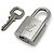 Set di chiavi con lucchetto Louis Vuitton Argento