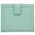 Portafoglio in pelle Salvatore Ferragamo blu turchese oro Auth 127952V - vista 2
