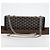 GOYARD Borsa a spalla con catena a spina di pesce in pelle PVC nera e argento Auth 115239SM Nero - vista 12