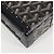 GOYARD Borsa a spalla con catena a spina di pesce in pelle PVC nera e argento Auth 115239SM Nero - vista 8