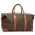 Céline Borsa Boston in tela Macadam CELINE in pelle PVC marrone oro Auth 121130 D'oro