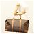 Céline Borsa Boston in tela Macadam CELINE in pelle PVC marrone oro Auth 121130 D'oro - vista 22