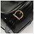 Zaino Gancini in smalto nero e oro Auth 125955 di Salvatore Ferragamo - vista 9